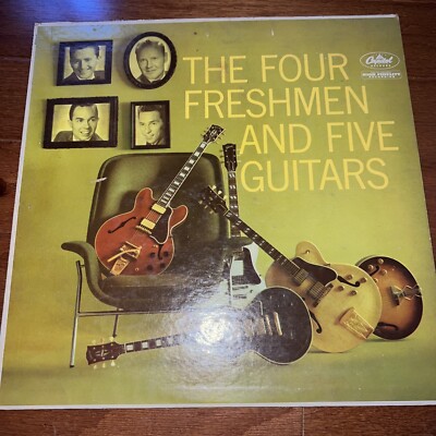 THE FOUR FRESHMEN And Five Guitars (LP, 1959) Capitol Records T1255 Vinyl LP