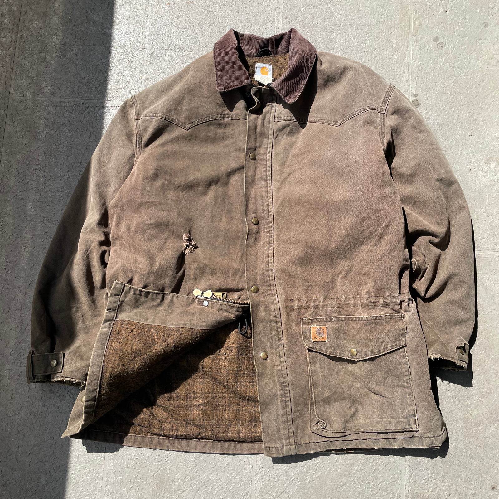 carhartt カーハート ウエスタンヨーク ダックジャケット C52 CHT