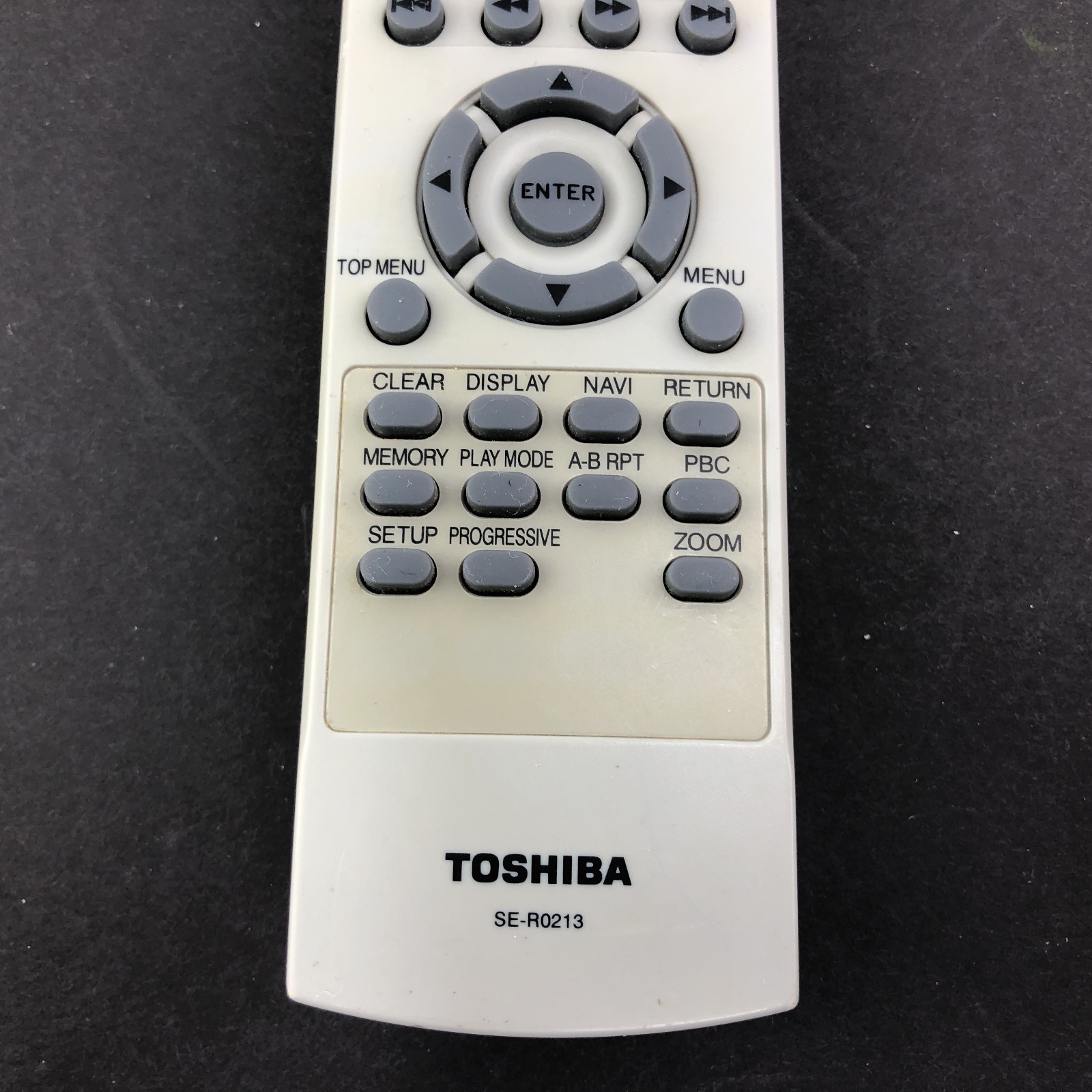 Toshiba SE-R0213 DVD Remote Control for SD-3990 SD-4000 SD-560SR SD-K760