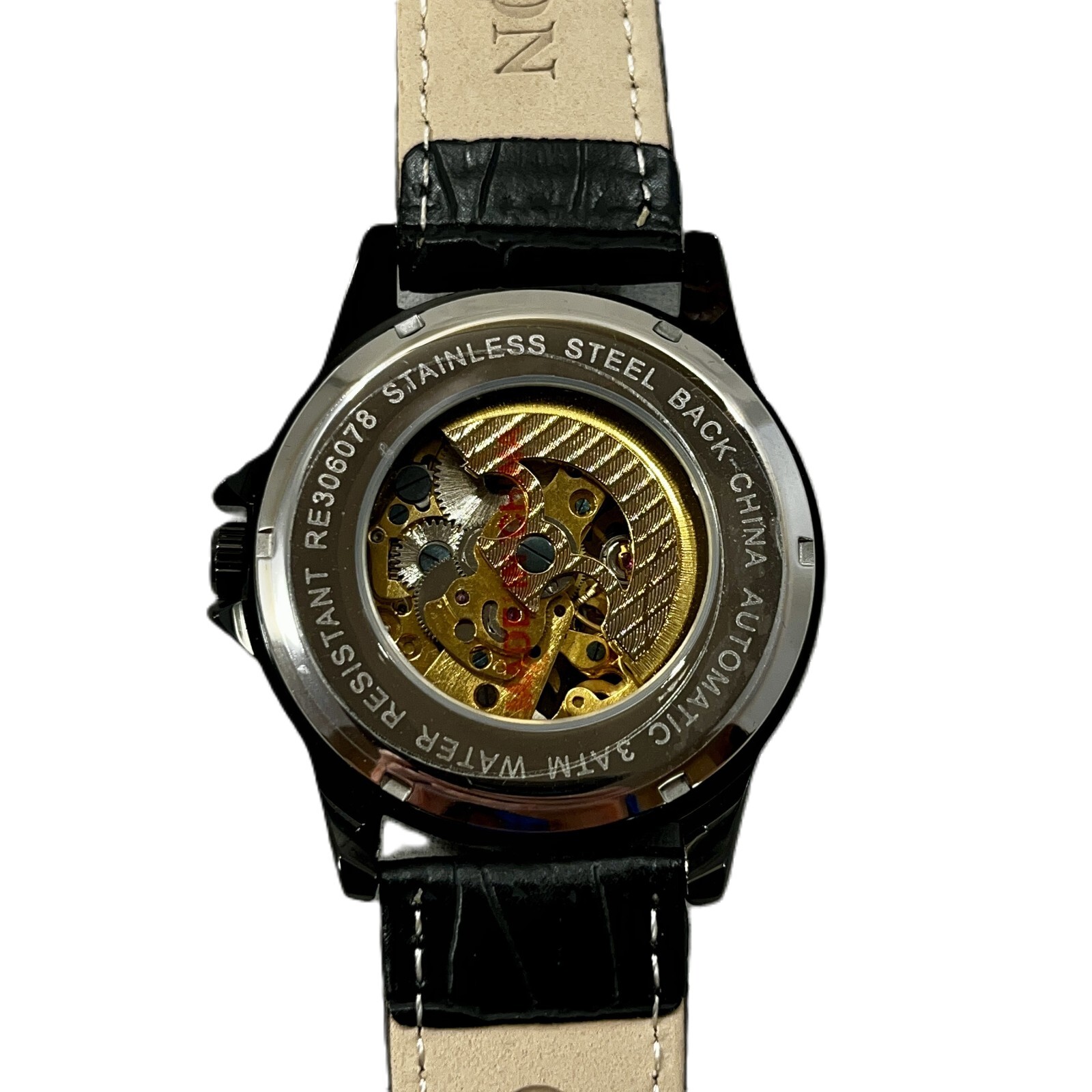 Pre-owned Croton Men's Watch Reliance Automatic Timepiece White And Gold