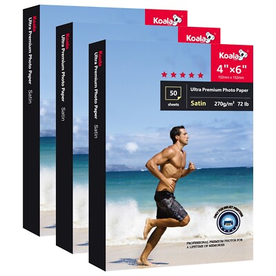 Lot 72lb Koala Ultra Premium Satin Photo Paper 4x6 5x7 8x10 8.5x11 11x17 13x19