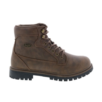 

Lugz Mantle HI MMANTLHD-2183 Мужские коричневые синтетические повседневные модельные ботинки 6,5, Коричневый, Lugz Mantle HI