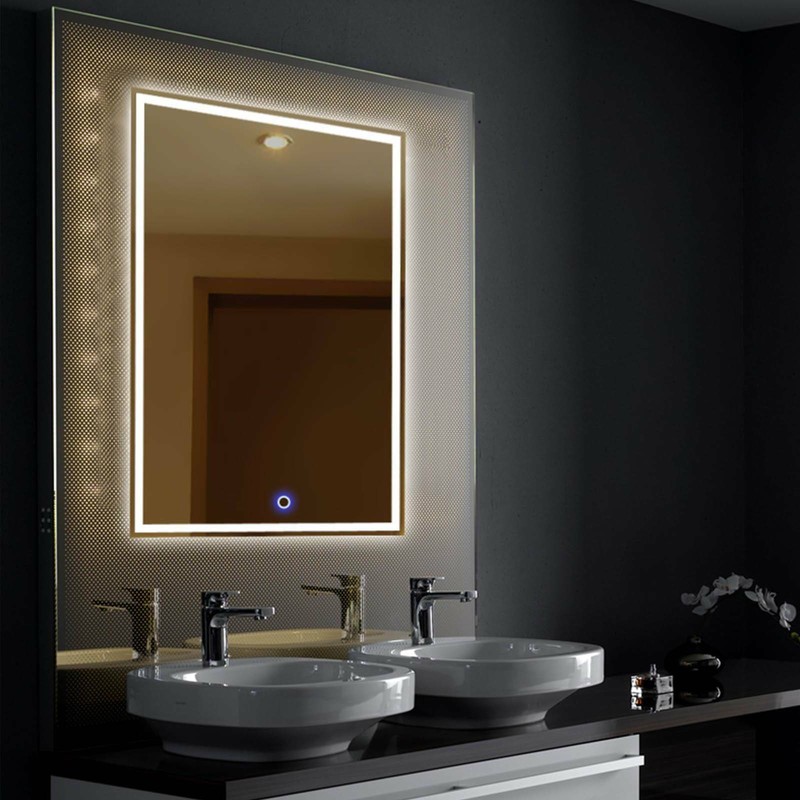 LED Spiegelschrank Badezimmerspiegel Badschrank mit Beleuchtung Hochglanz 50x70