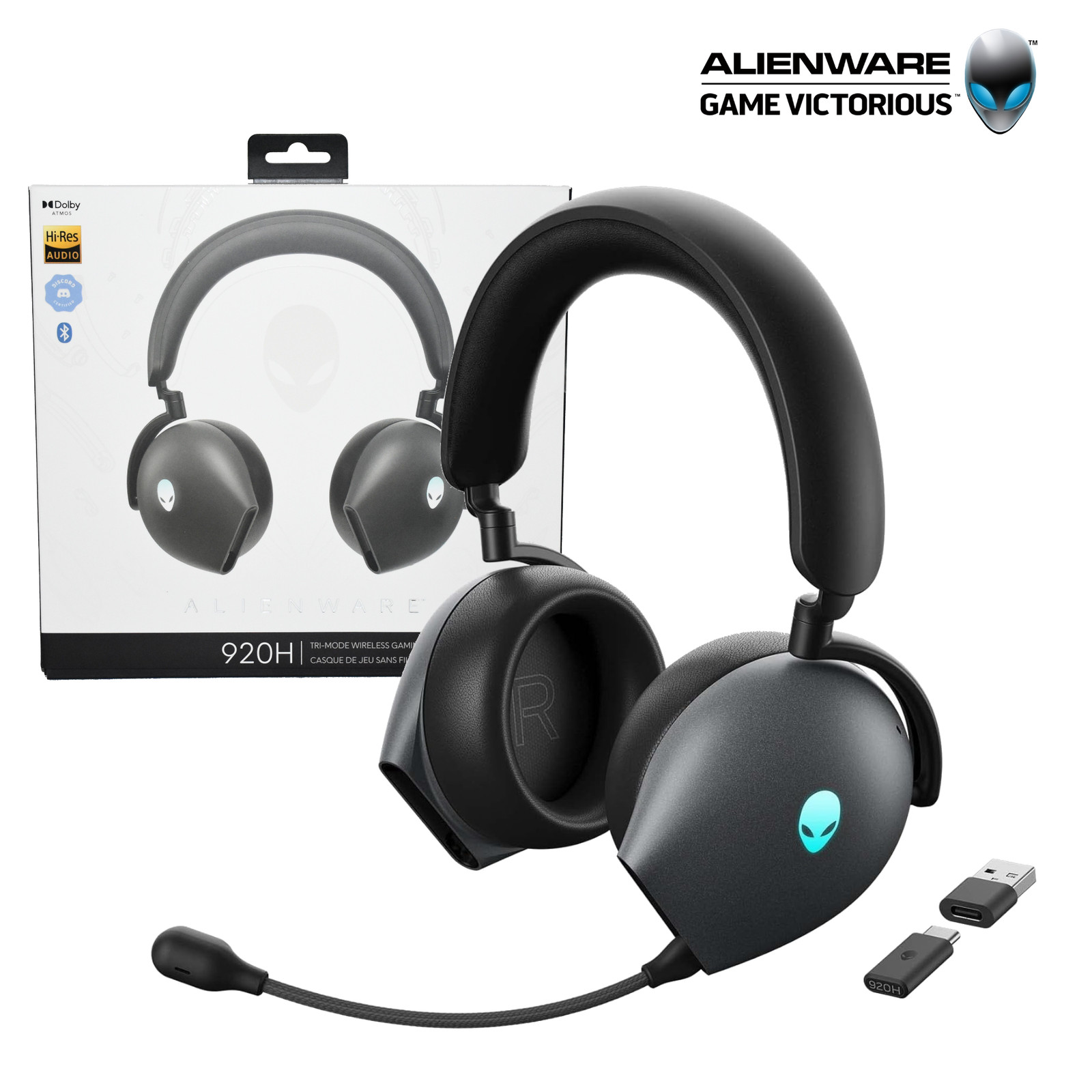 Dell Alienware AW920H Tri-Mode Wireless Gaming Headset – 0TRHF 7NGG0 545-BBDQ