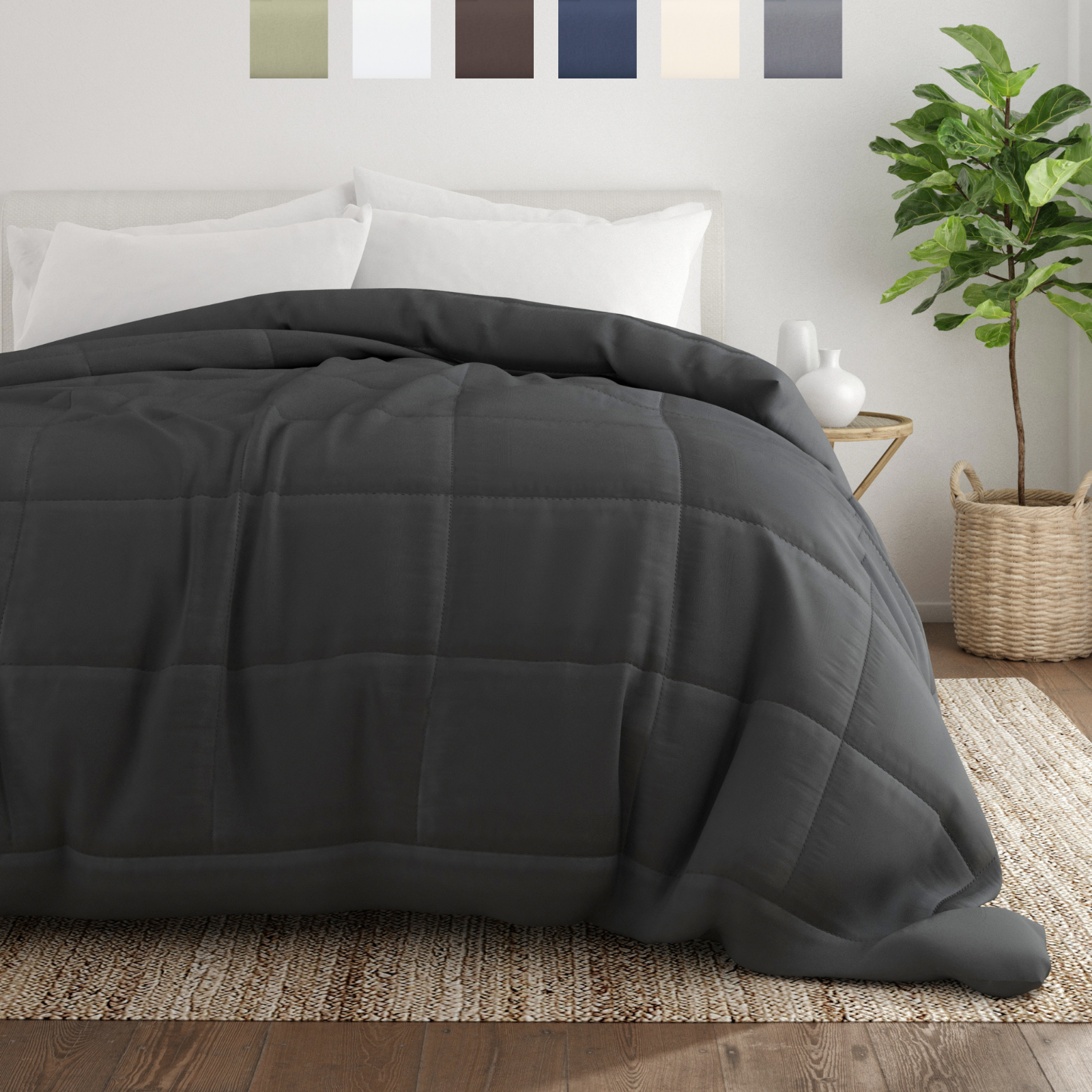 Kaycie Gray Hotel Collection Luxury Hypoallergenic Comforter
