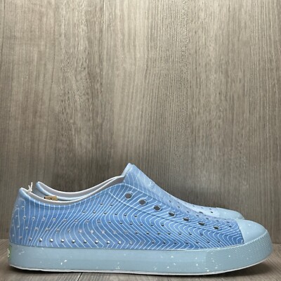 Navite Shoes Adult M9 W11 Jefferson Bloom Print Perforated Slip On Sneakers Blue