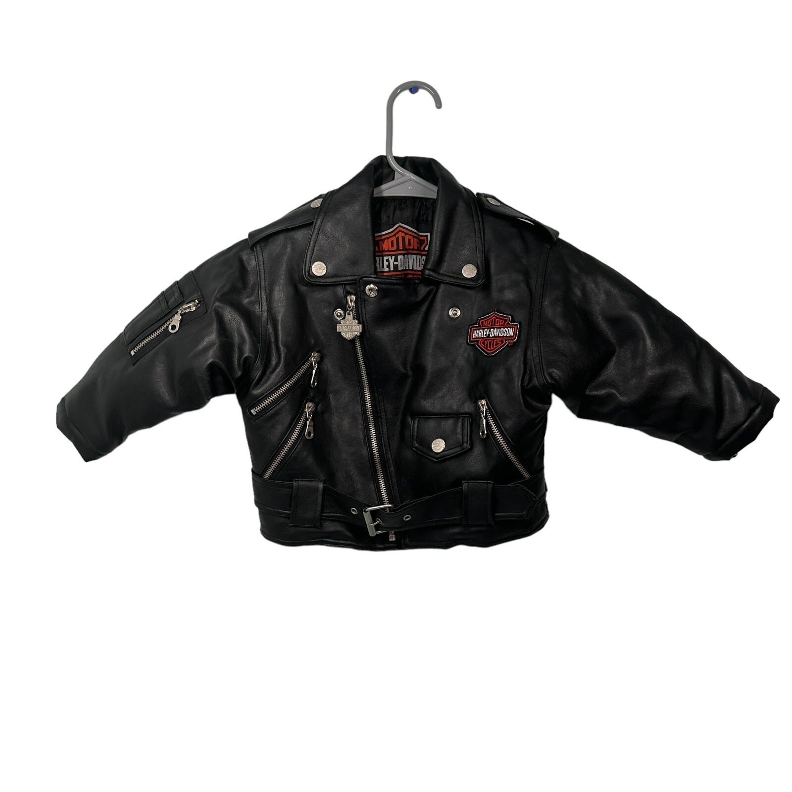 HARLEY-DAVIDSON 革ジャンキッズ Harley-Davidson® Boys' Laundered Faux Leather Biker Jacket