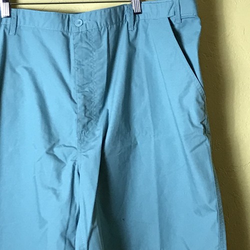 Haband's Fit Forever Mens Size 44 Shorts Teal Cotton Polyester Blend  Flat Front