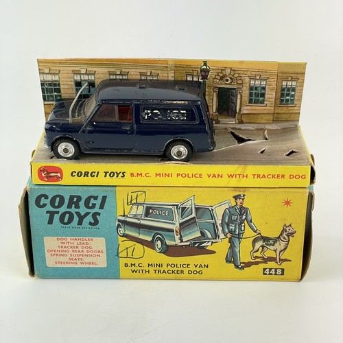 Vintage Boxed Corgi Toys No. 448 BMC Mini Police Van With