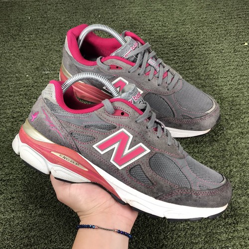 New balance ☆ made in USA 990v3 WMN'S W990KM3 グレーxピンク $_12.JPG?set_id=880000500F