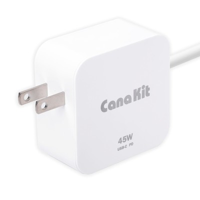 45W USB-C Power Supply with PD for Raspberry Pi 5 27W @ 5A