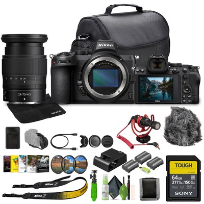Nikon Z5 Mirrorless Full Frame Camera with 24-70mm f/4 Lens Kit Bundle
