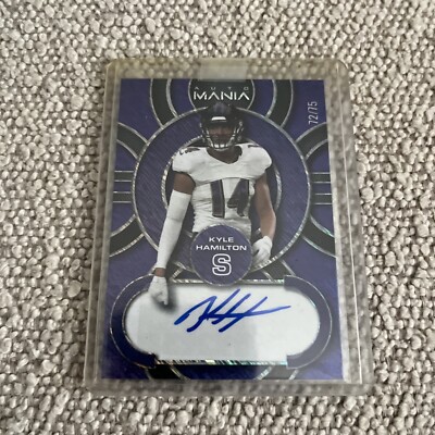 Kyle Hamilton auto mania Autograph 72/75