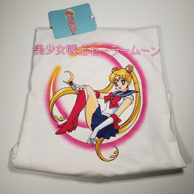 Primark Sailor Moon Sleep Shirt XL X-Large Night White Women Pretty Guardians