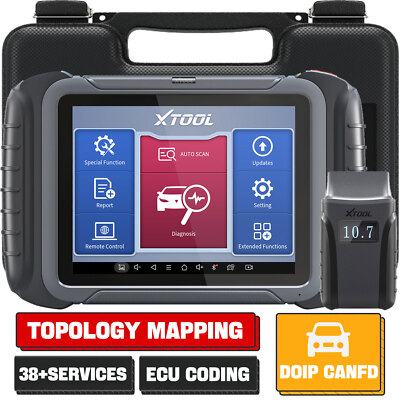 USED XTOOL D8BT OBD2 Scanner Full System Diagnostic Tool Car Module E.CU Coding