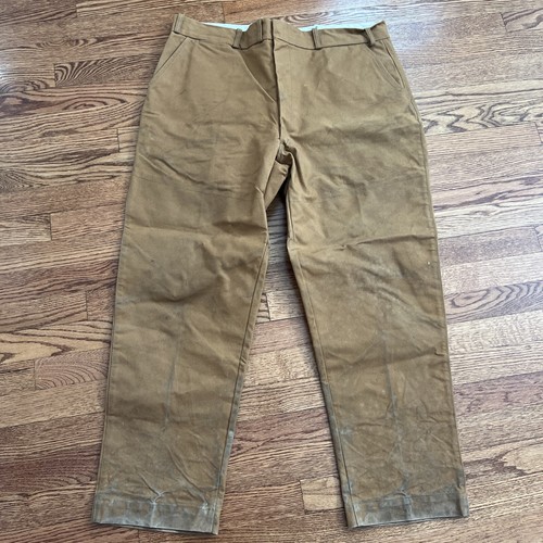 DOUBLE CLOTH WORK PANTS 【GRAY BEIGE】 DOUBLE CLOTH WORK PANTS 【GRAY BEIGE】 Slim Cotton Silk