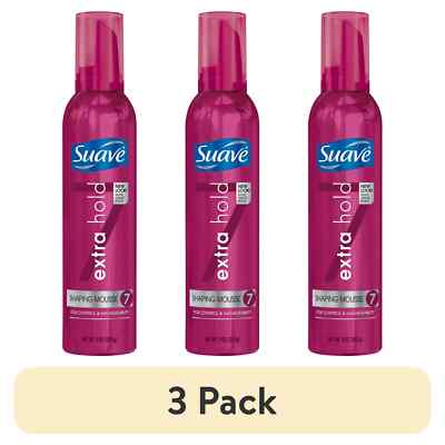 Suave Extra Hold Shaping Mousse, Female 9 oz (Pack of 3) Free Shipping