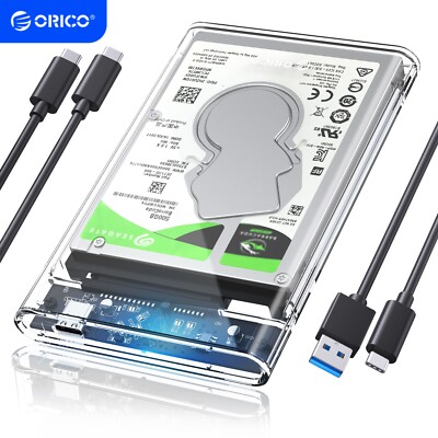 ORICO 2.5''Hard Drive Enclosure 10Gbps Type-C USB 3.1 Gen2 to SATA  HDD Case 4TB