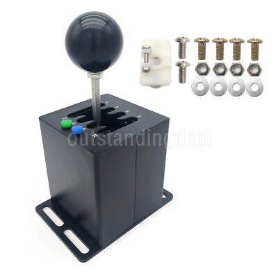 Simplayer Black 7+R Gear Shifter H Shifter with Buttons for Logitech G27 G29 ot2