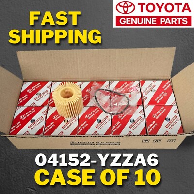 04152-YZZA6 TOYOTA COROLLA PRIUS SCION IM XD OIL FILTER CASE OF 10 GENUINE OEM