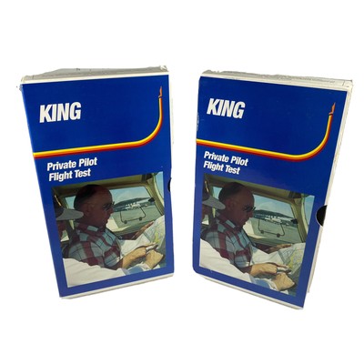 King Flight School Instrument Pilot Flight Test VHS Video Tapes