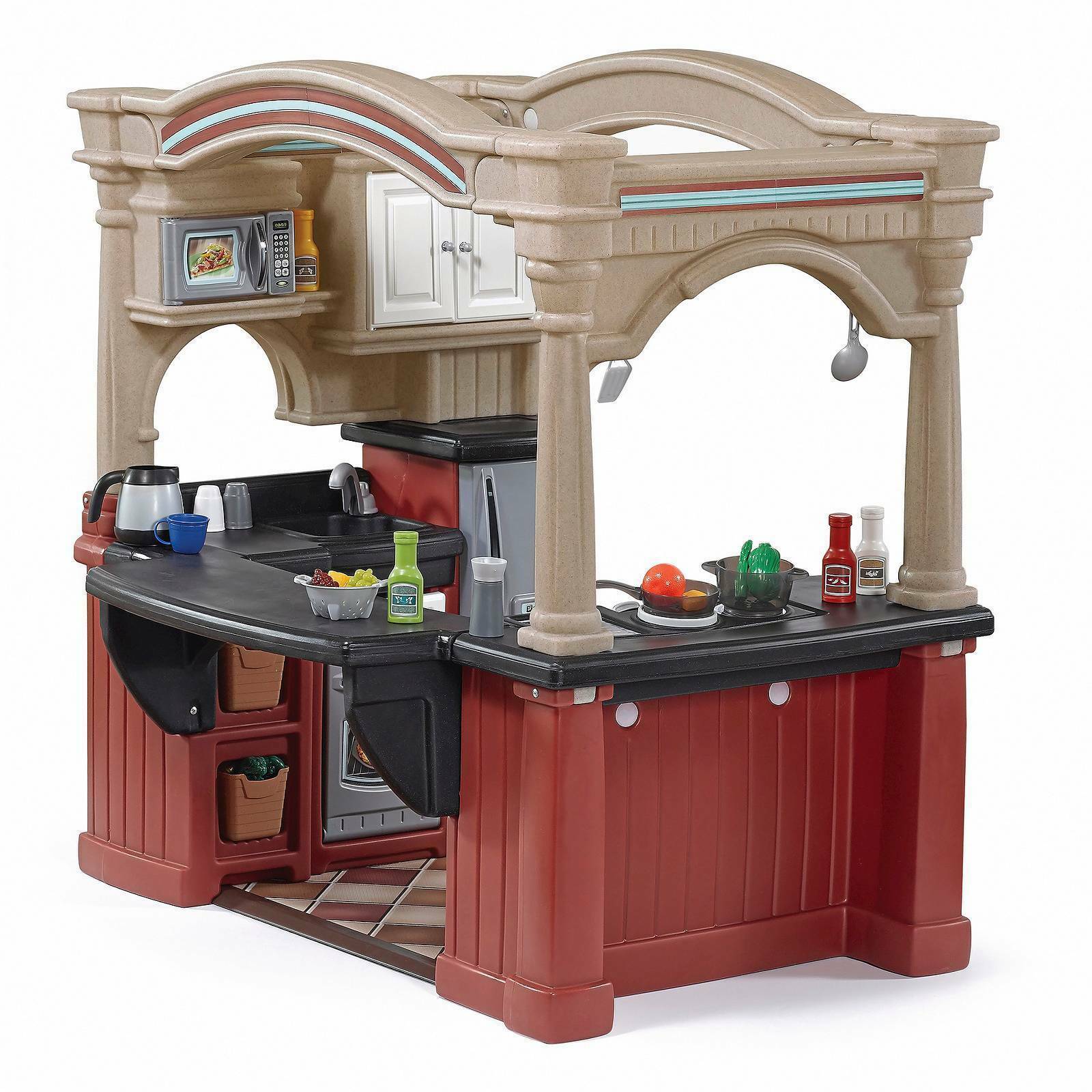 Step2 8562kr 103 Pieces Grand Walk In Kitchen Playset For Children