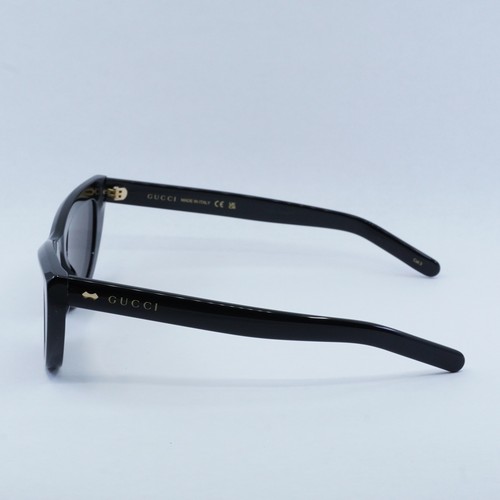 Pre-owned Gucci Gg1521s 001 Black/grey 51-20-140 Sunglasses Authentic In Gray