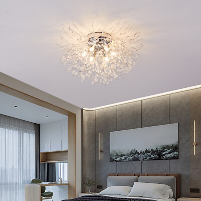 Crystal Sputnik Dandelion Firework Ceiling Light Fixture Pendant Lamp Chandelier