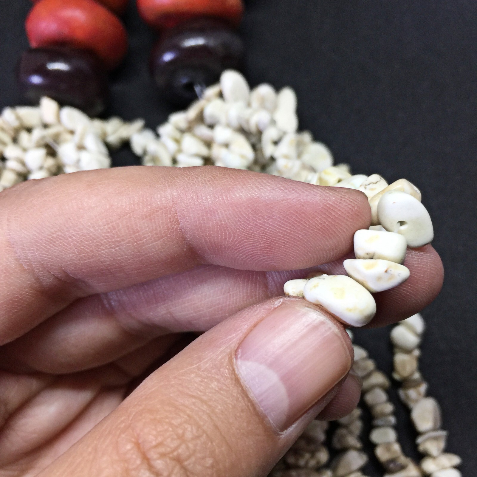 Authentic Handcrafted Berber Stone Necklace Jewelry Ethnic of Amazigh Treasure