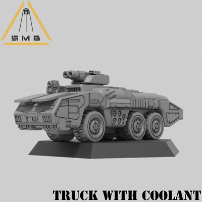 4x TRUCK WITH COOLANT | Sir Bombito Mortimer | Battletech | Sci Fi | Wargaming |