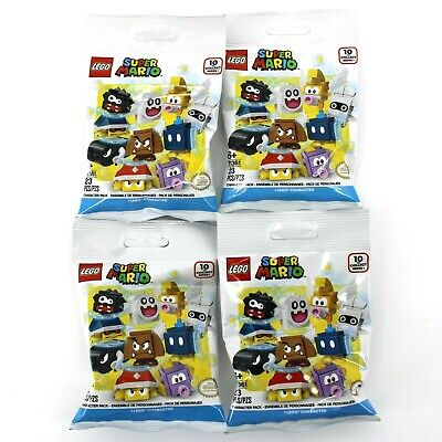 Lot of (4) Lego 71361 Series 1 Super Mario Figure Blind Bags - NEW/SEALED
