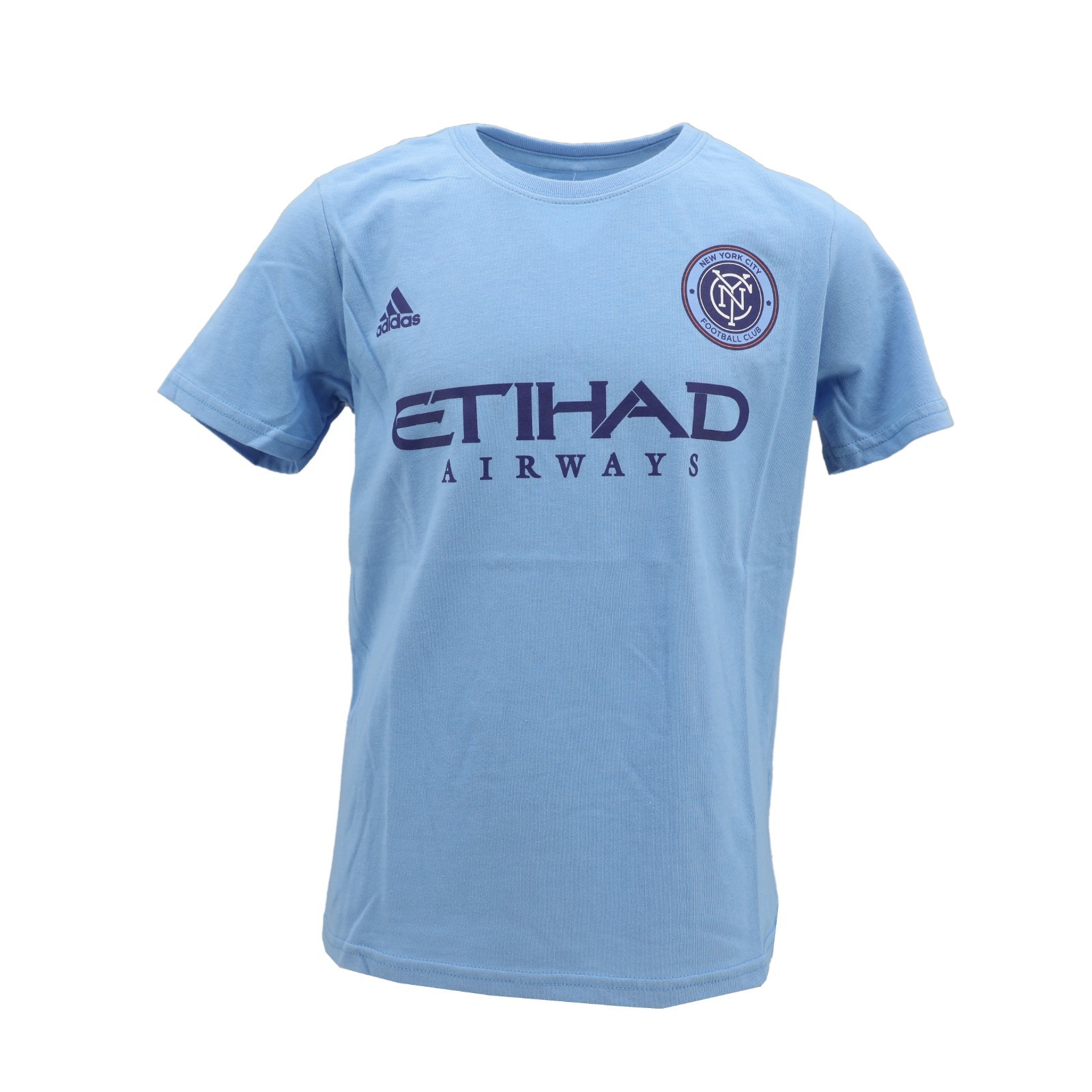 MLS Fan Apparel & Souvenirs New York City FC NYCFC Adidas Men's Large Light Blue T-Shirt MLS 