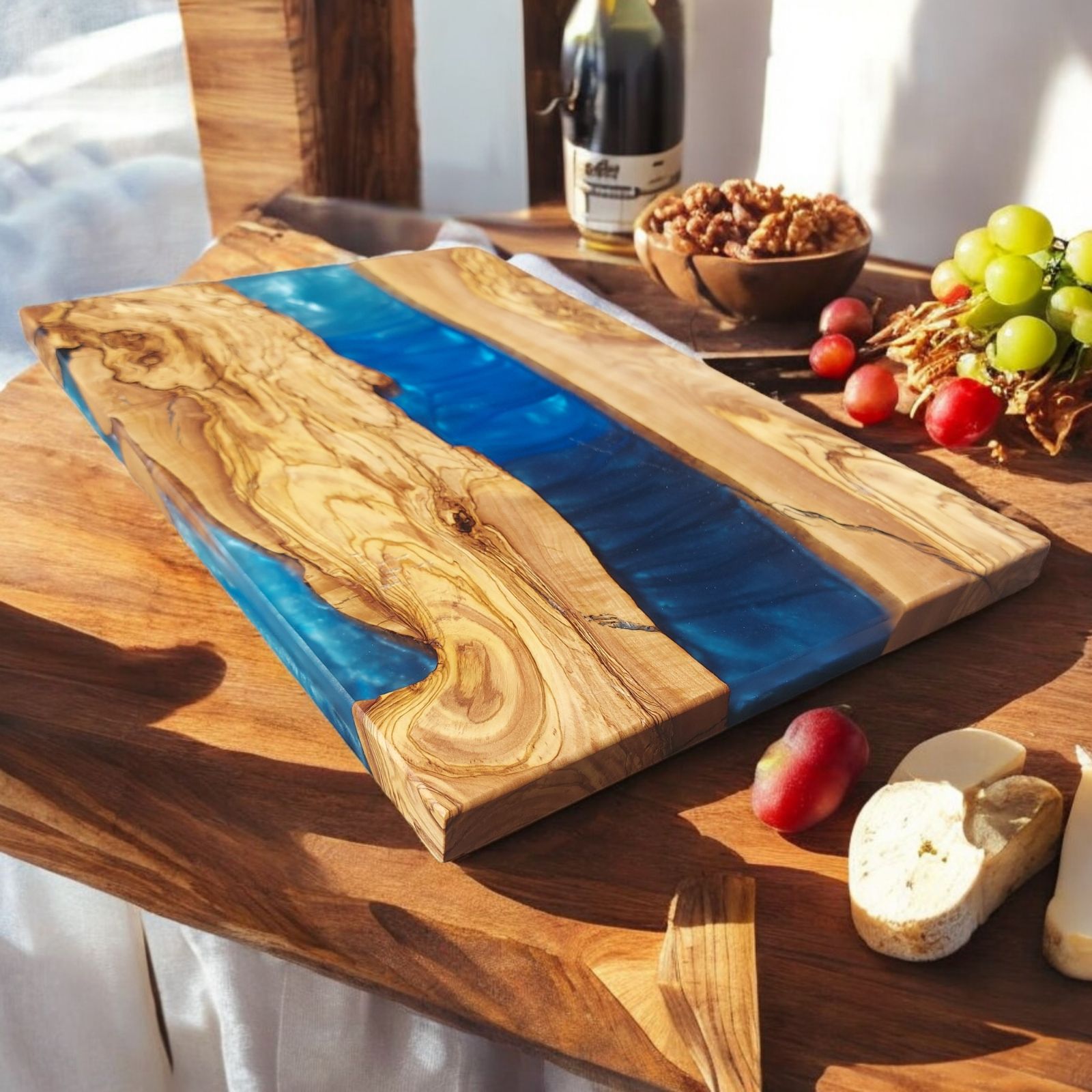 Custom Made,Charcuterie Board,Epoxy River Cutting Board