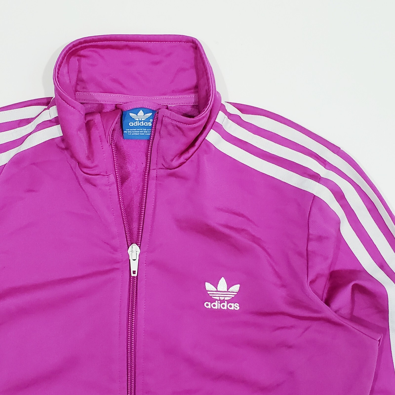 adidas originals トラックジャージ pink navy M adidas - ☆adidasトラックジャケット☆ATPピンクXL刺繍希少の