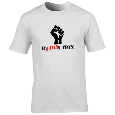REVOLUTION Herren Black Lives Matter Banksy Power Shirt CrazyShirt