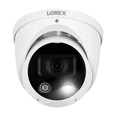Lorex 4K Ultra HD Smart Deterrence IP Dome Camera with Smart Motion Detection