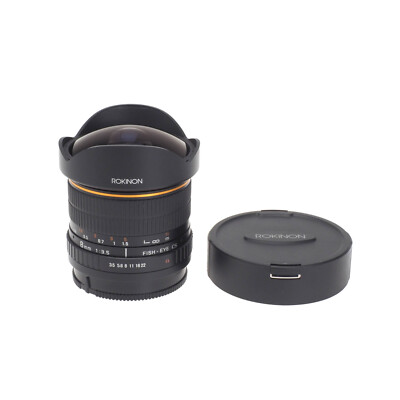 Sony Rokinon 8mm F3.5 Fish-Eye CS Manual Focus A Mount Wide Angle Lens