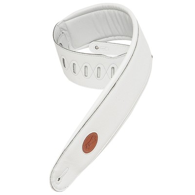 Levy's Leathers MSS2-4-WHT Garment Leather Bass Guitar Strap