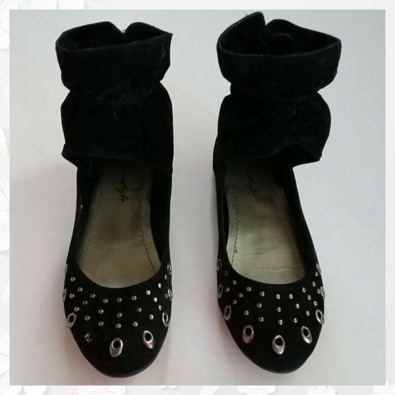 🔶clearance🔶 - [sold As Is] - Studded Ballerina Flats W/elastic Ankle (us-7)