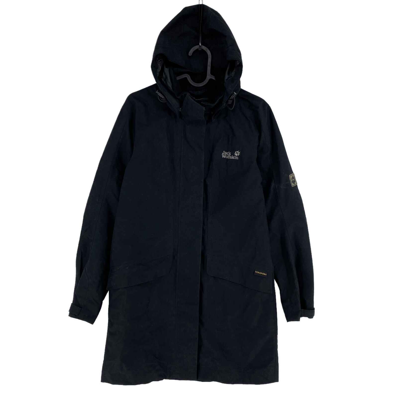 Jack Wolfskin Stormlock Active Microguard Black Hooded Parka
