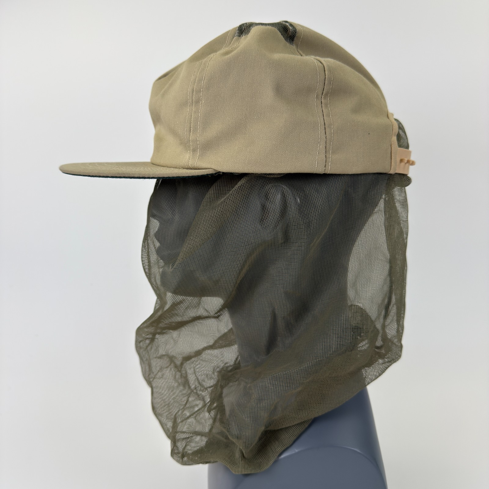 Vintage Orvis Bug Cap Tan Snapback Hat Outdoors Sportsman Camping