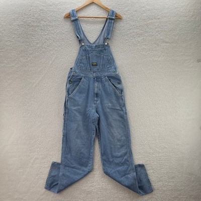 VTG Oshkosh Bgosh Overalls Mens S Long Blue Denim Bibs Farm Outdoor Workwear