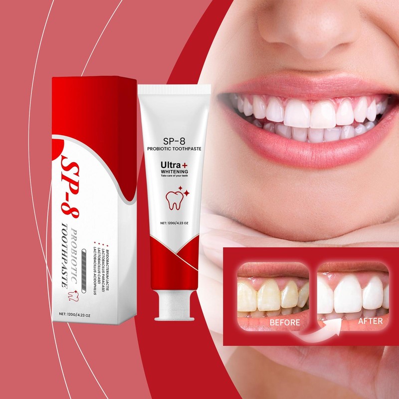 Sp 8 Pasta Dental, Sp-8 Ultra Whitening, Sp8 Probiotic Toothpaste