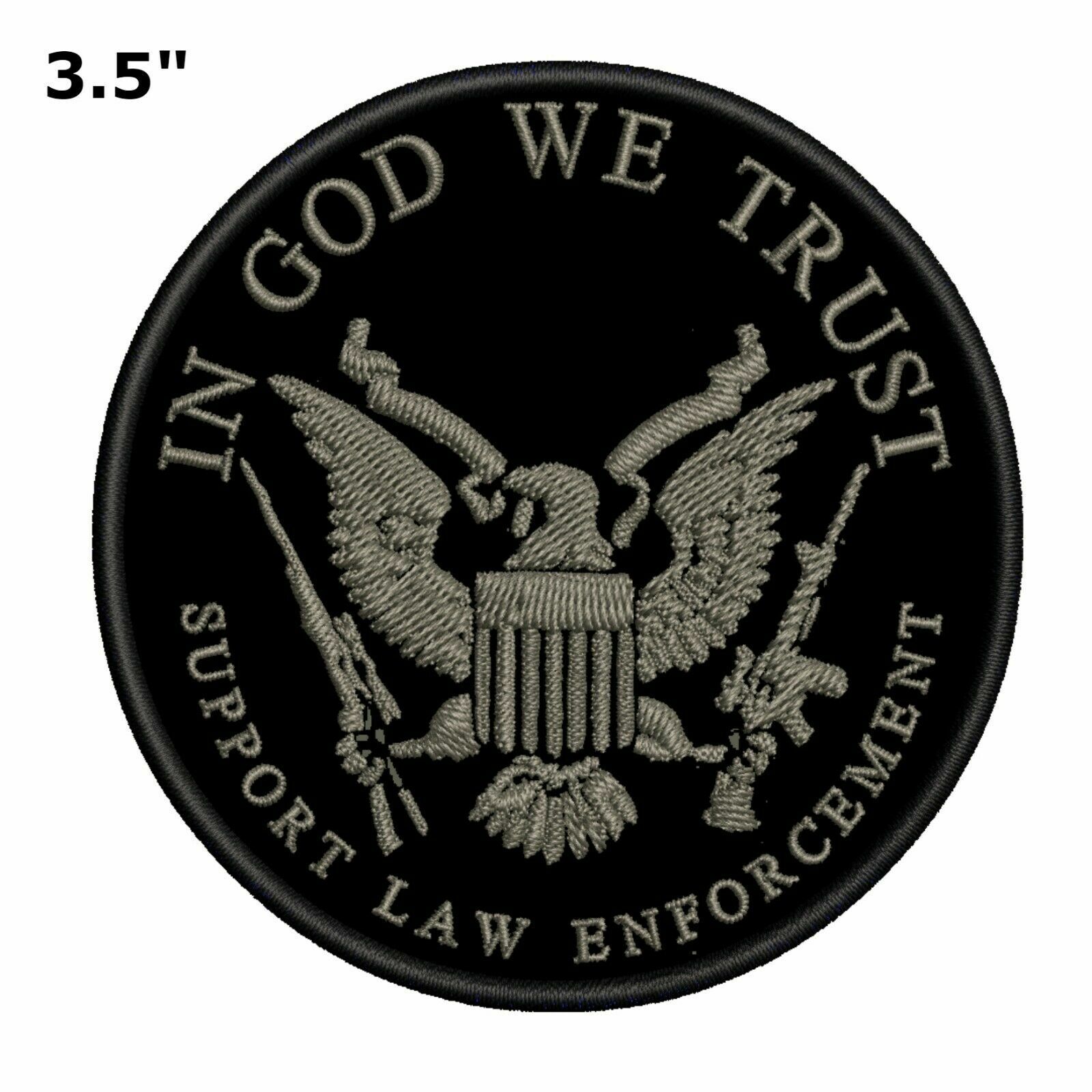 IN GOD WE TRUST - SUPPORT LAW ENFORCEMENT Car Truck Window Bumper Sticker Decal