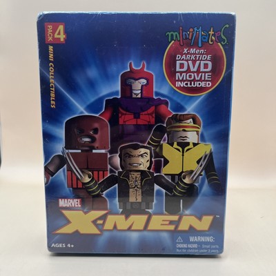 MARVEL X-Men 4-Pack Minimates Collectibles (with X-Men Darktide DVD Movie) 2005 