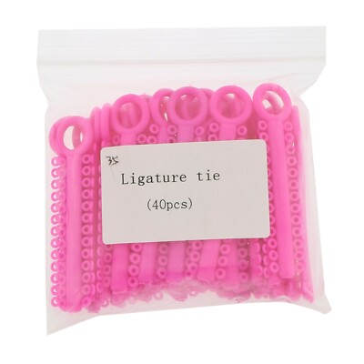 1040pcs Dental Orthodontic Brackets Ligature Ties Braces Elastic Rubber Bands