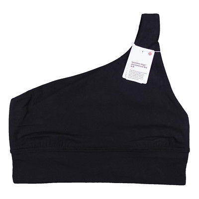 New Lululemon Size 10 Align Asymmetrical Bra A/B Light Support BLK Black $58