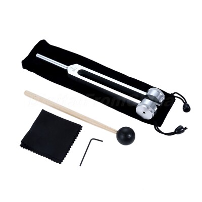 128Hz Tuning Fork & Hammer Kit Sound therapy Healing Teaching Musical Instrument