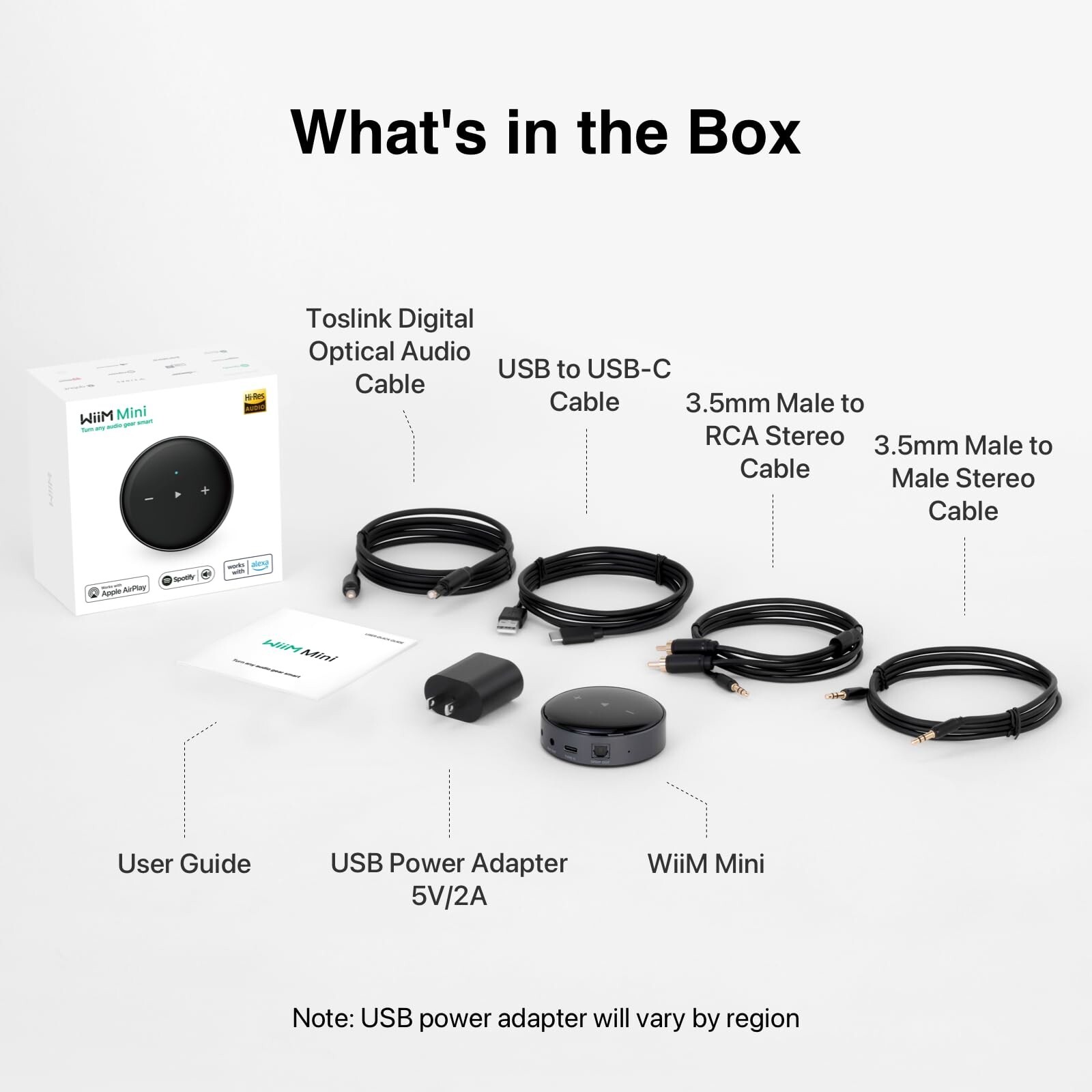 WiiM Mini AirPlay 0 | レシーバーアダプター 定番人気，大人気 WiFi