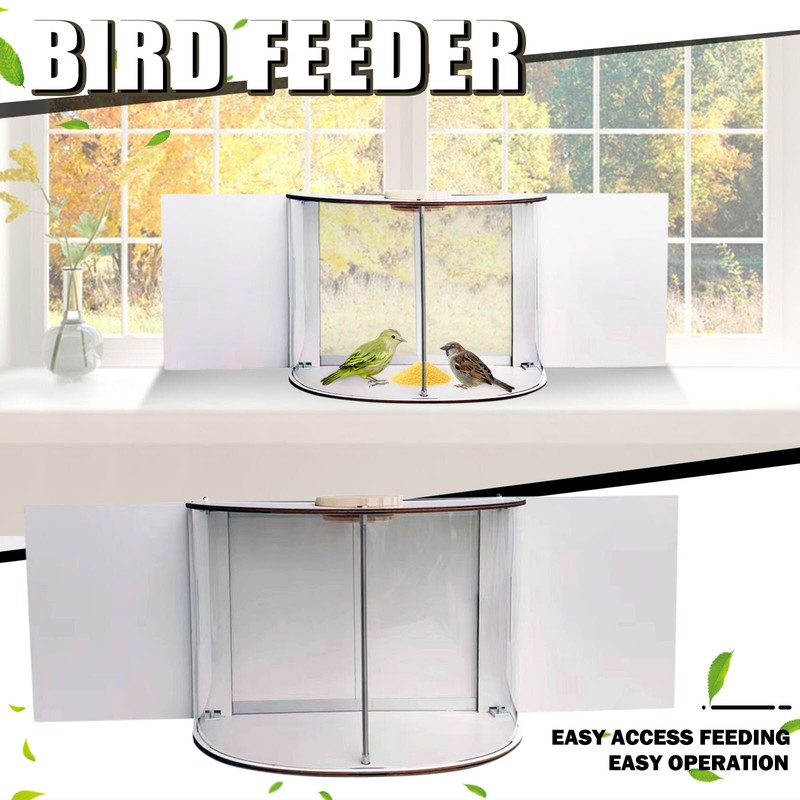 180&deg; Panoramic View Of The Bird Feeder On The Windowsi